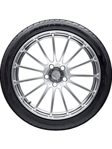 фото протектора и шины Advan Sport V105S Шина Yokohama Advan Sport V105S 255/30 R19 91Y